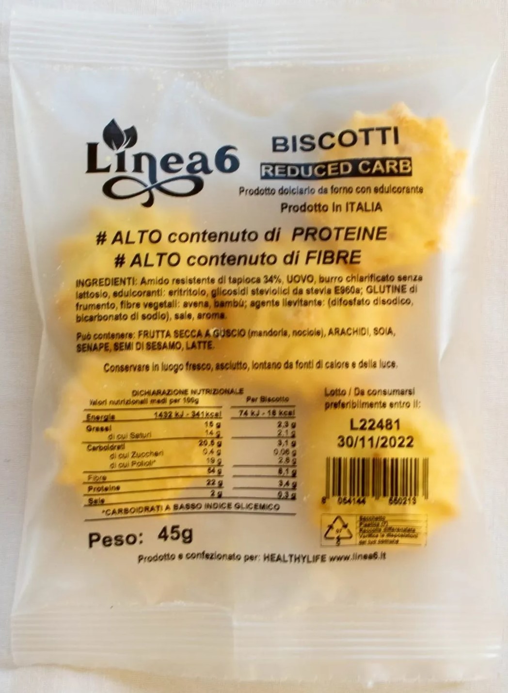 Biscotti Monoporzione